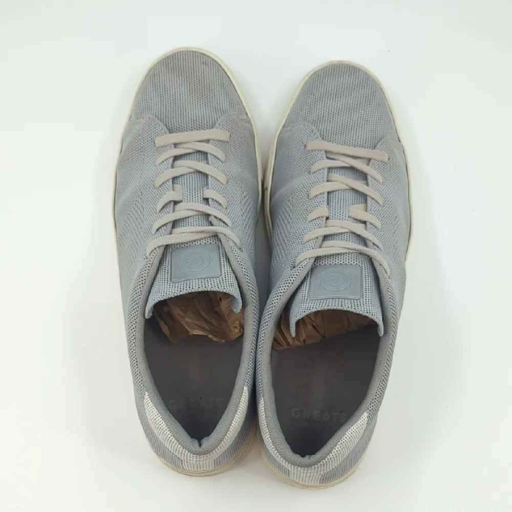 GREATS The Royale Knit Sneakers Grey/White Men's Sz 11.5